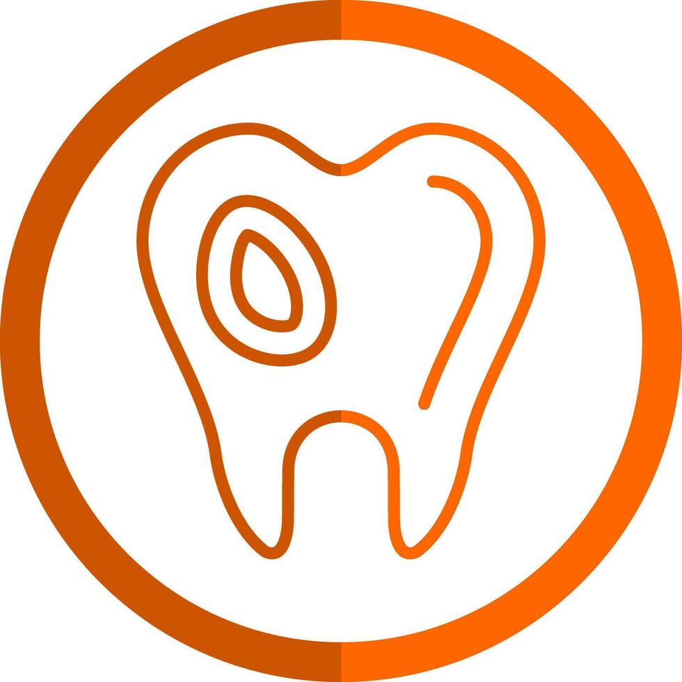 caries vector icono diseño