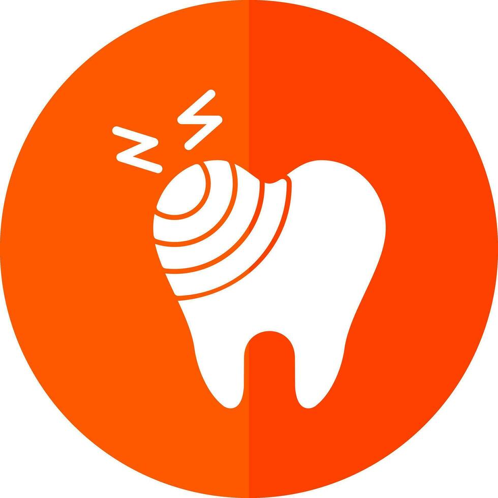 Broken Tooth Vector Icon Design