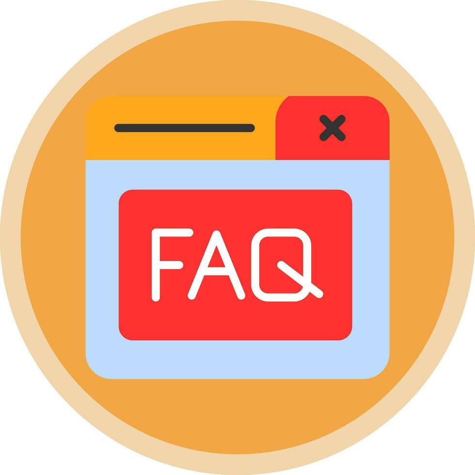Faq Vector Icon Design