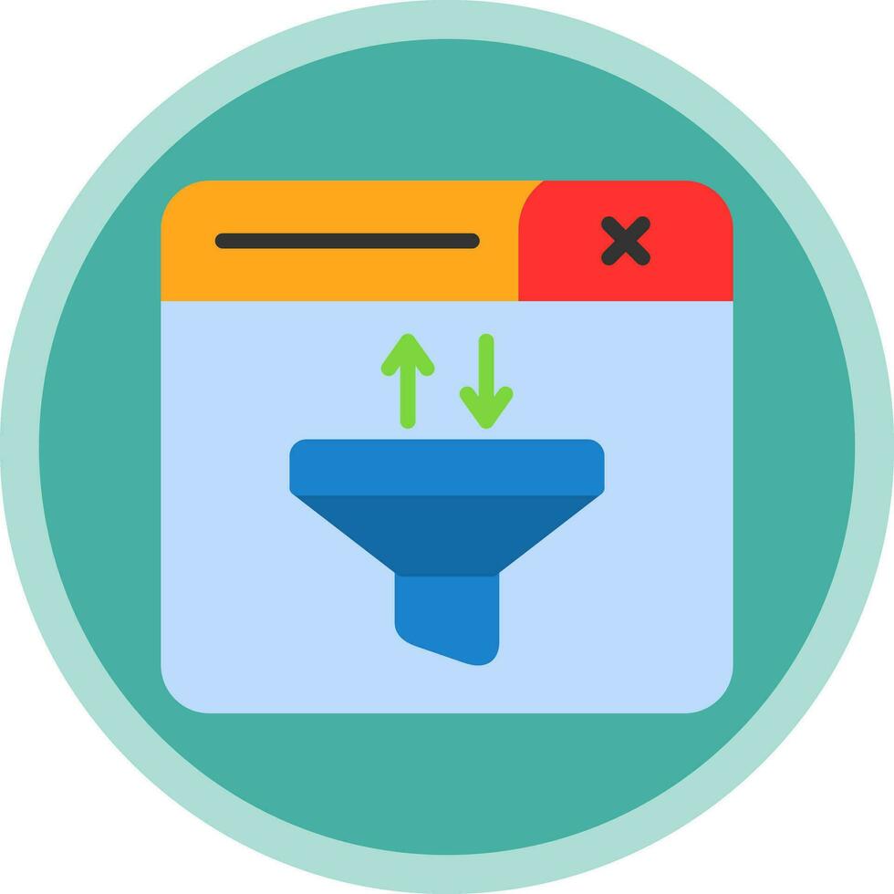 Funnel Vector Icon Design