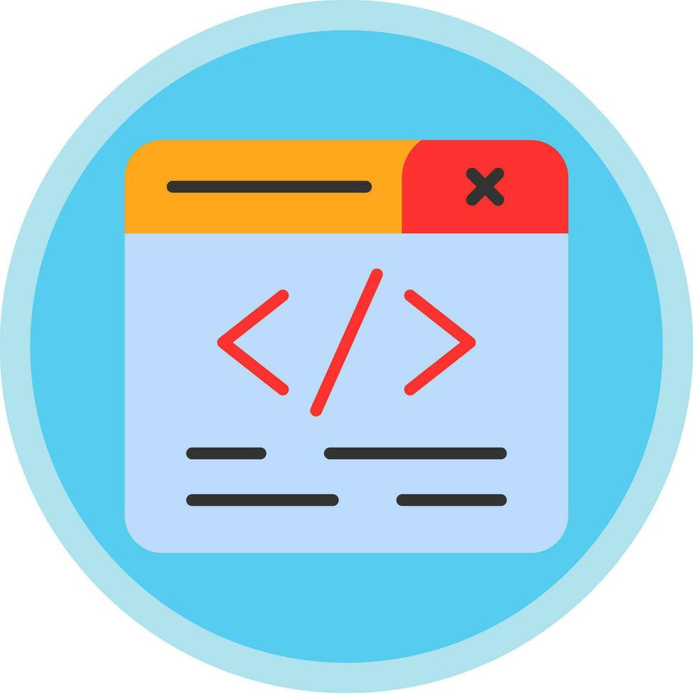 Web Programming Vector Icon Design