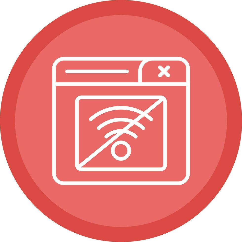 Connection Error Vector Icon Design