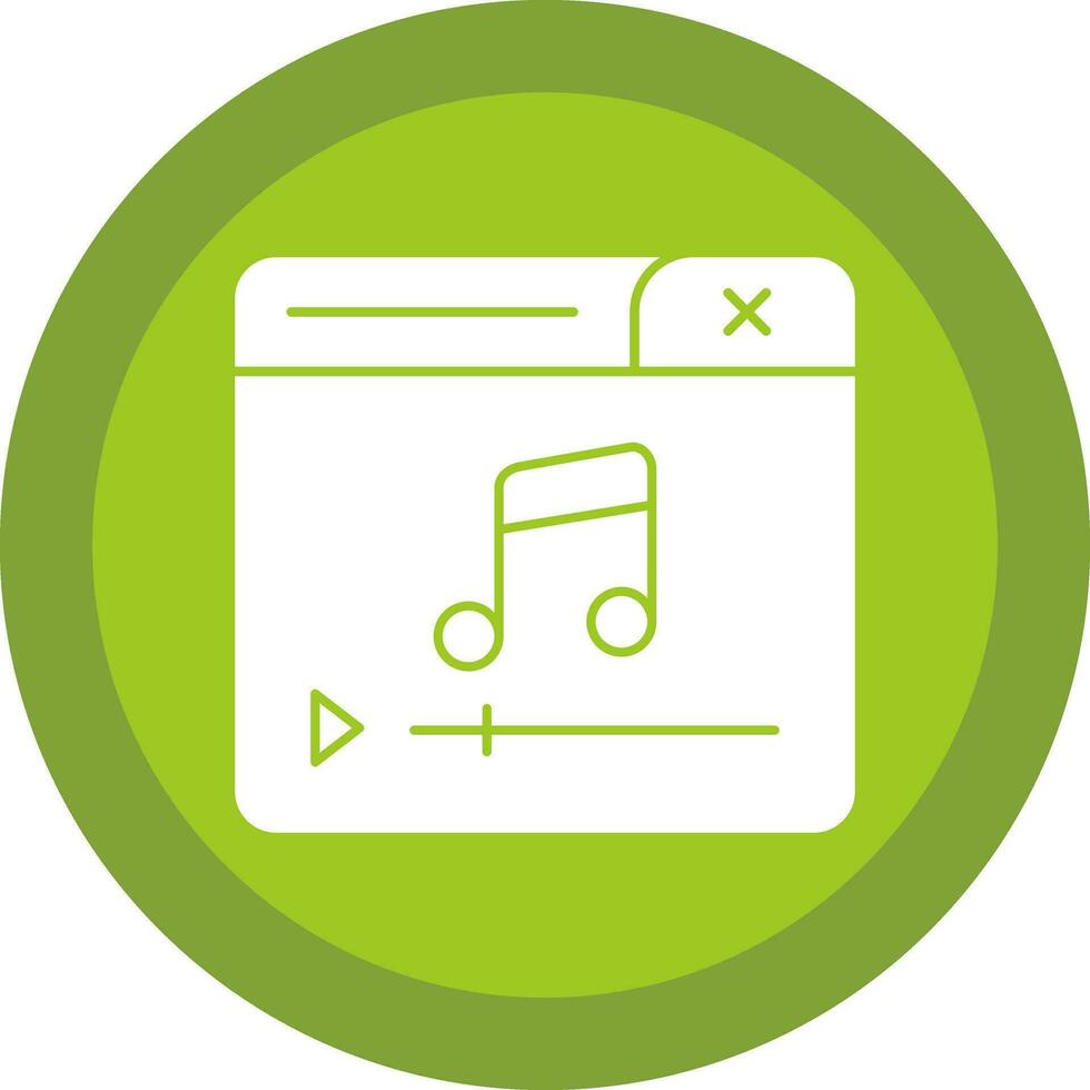 Music Player Vector Icon Design