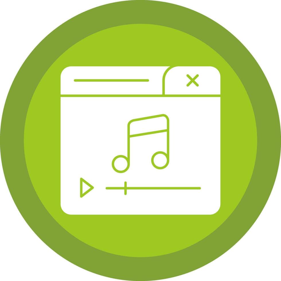 diseño de icono de vector de reproductor de música