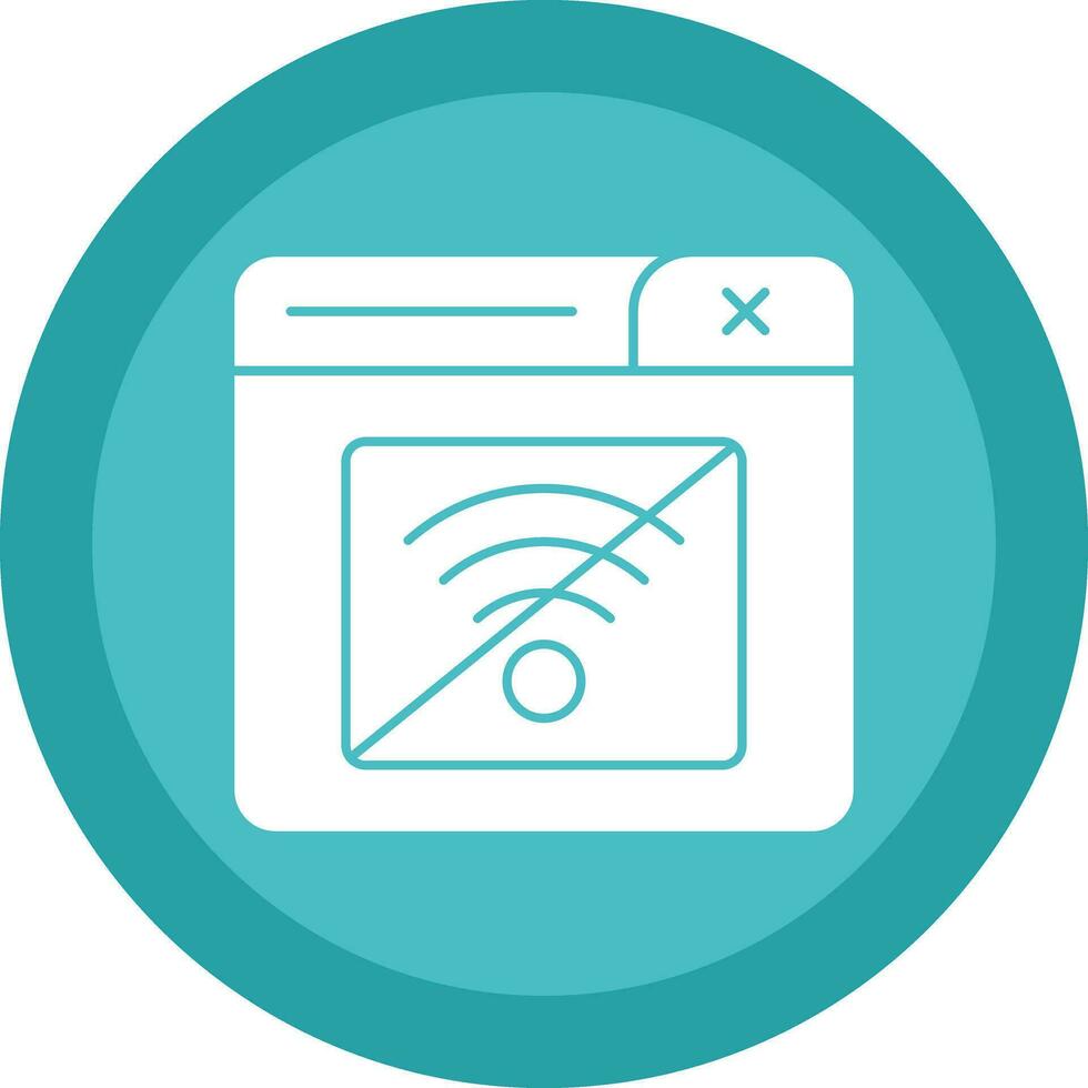 Connection Error Vector Icon Design