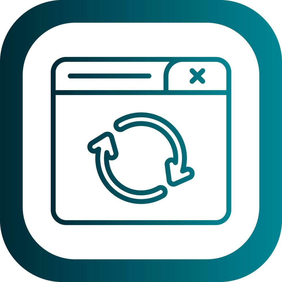 Refresh Page Vector Icon Design