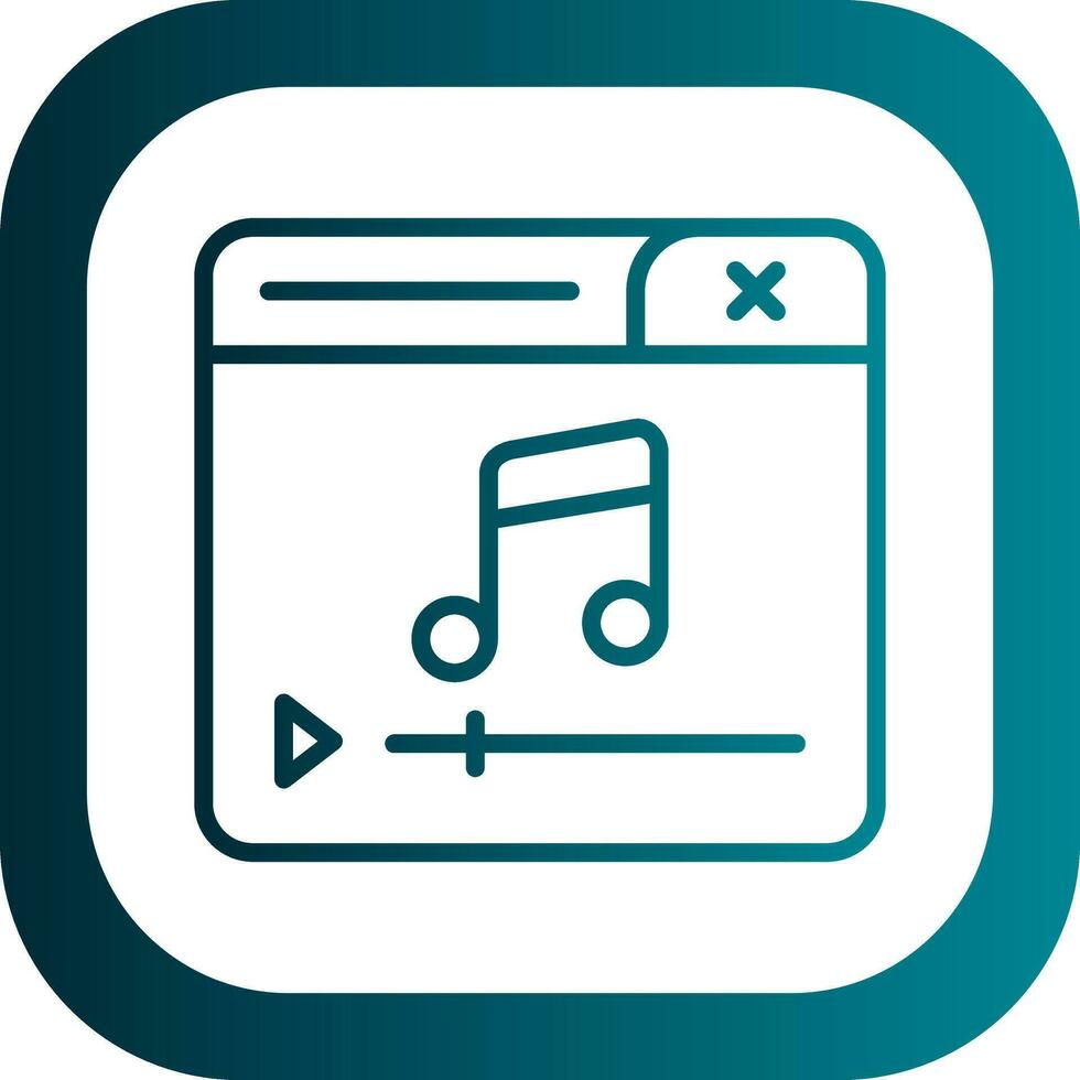 Music Player Vector Icon Design