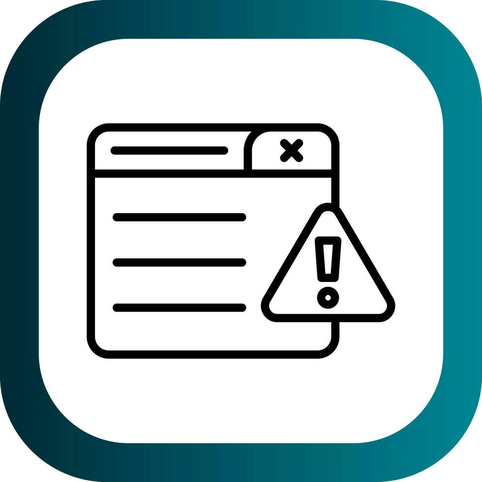 Warning Vector Icon Design
