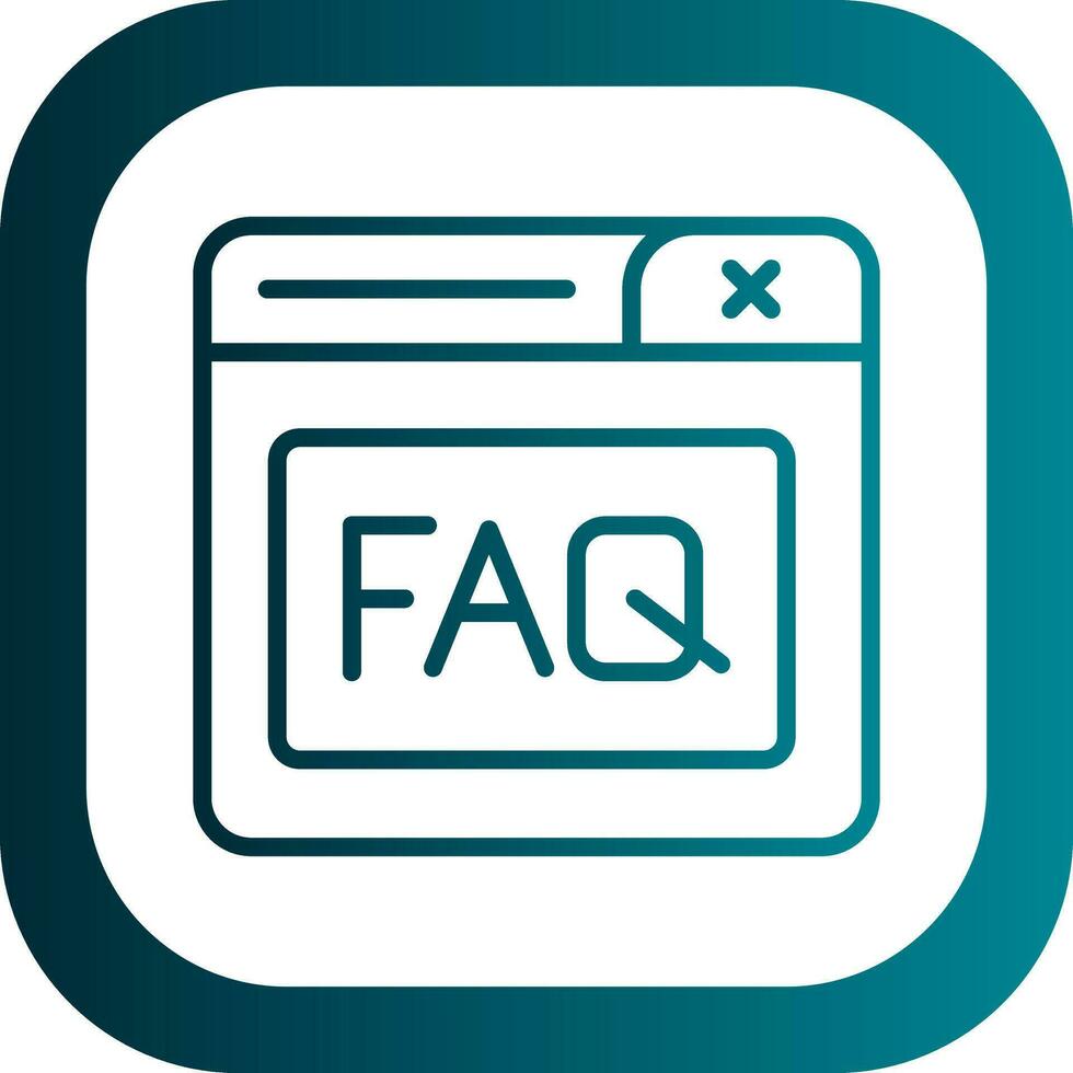 Faq Vector Icon Design