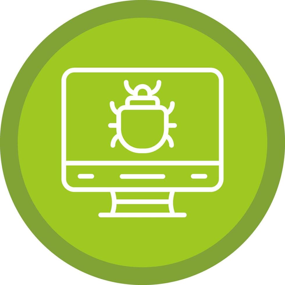 computadora error vector icono diseño