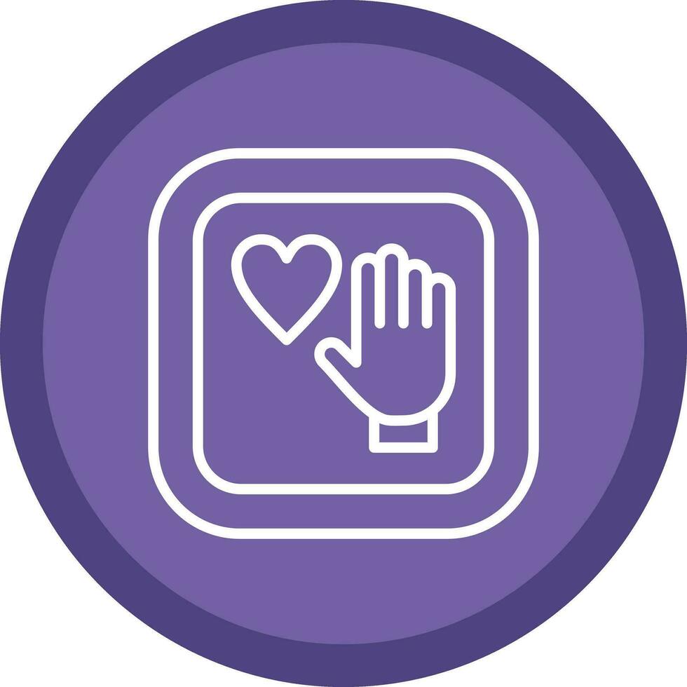 Palm Of Hand Vector Icon Design
