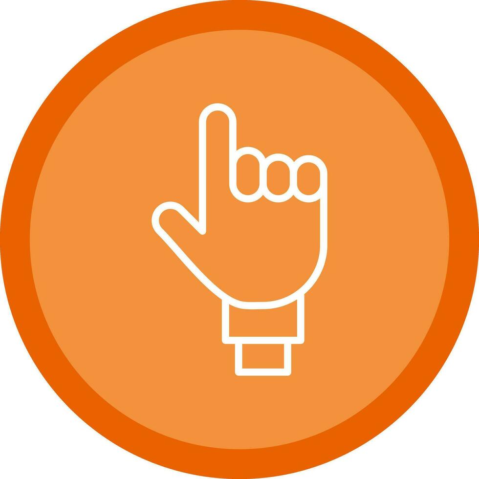 One Finger Vector Icon Design