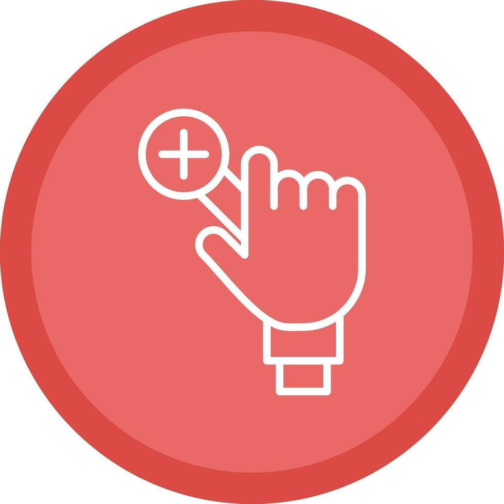 Zoom In Vector Icon Design