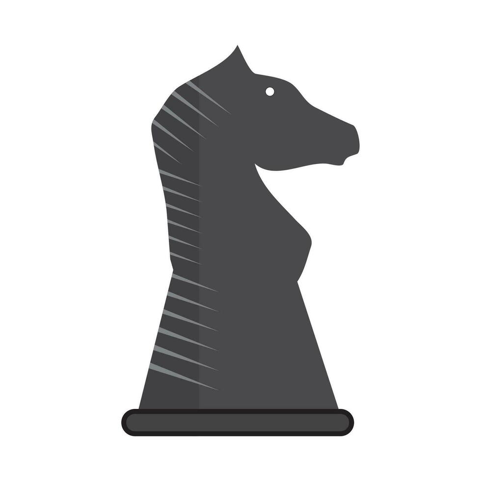 Chess knight business. Strategy concept, sport and play, vector illustration