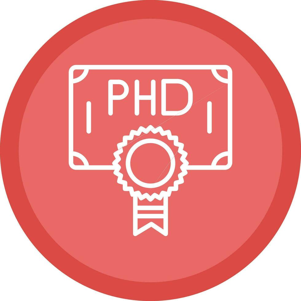 Phd Vector Icon Design