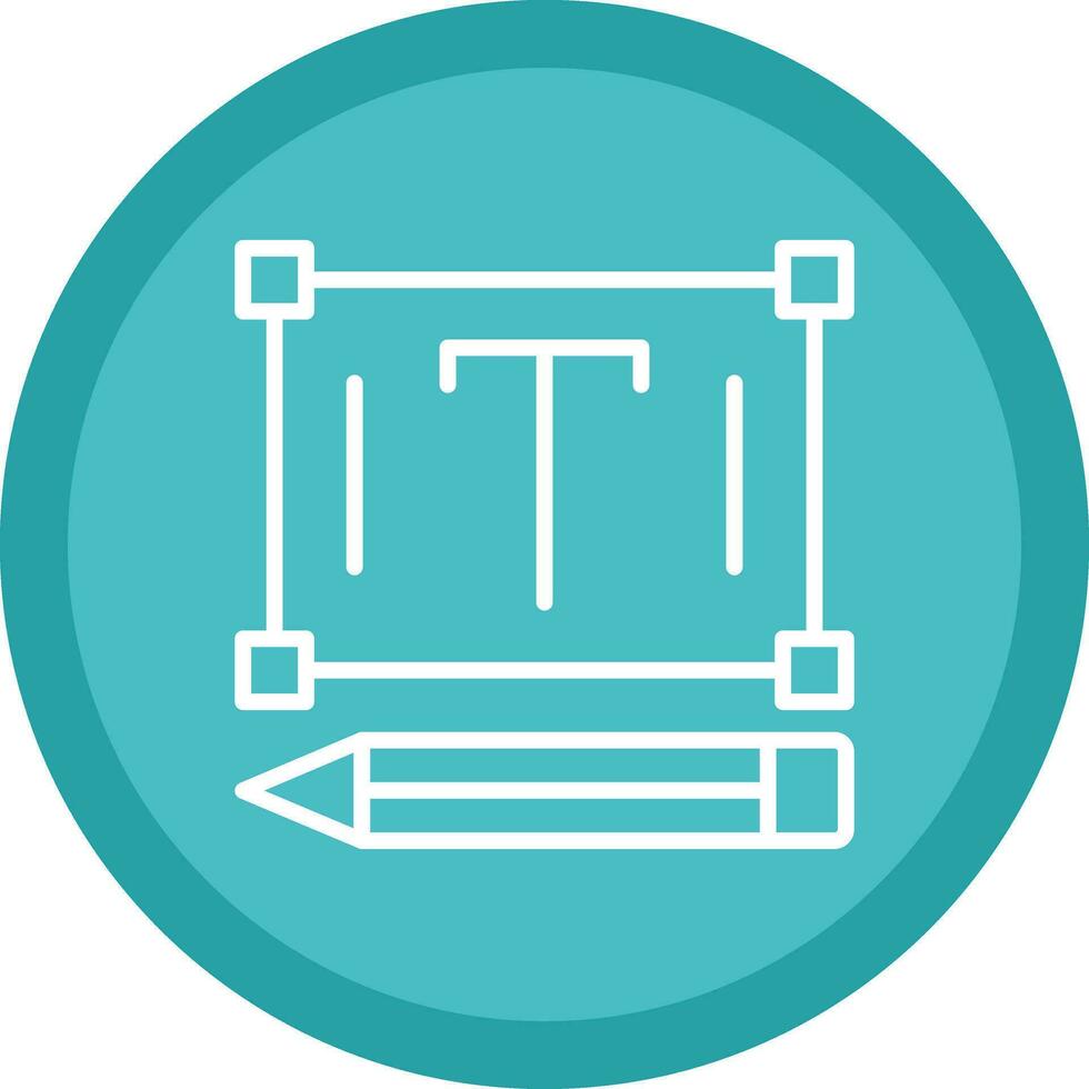 Edit Text Vector Icon Design