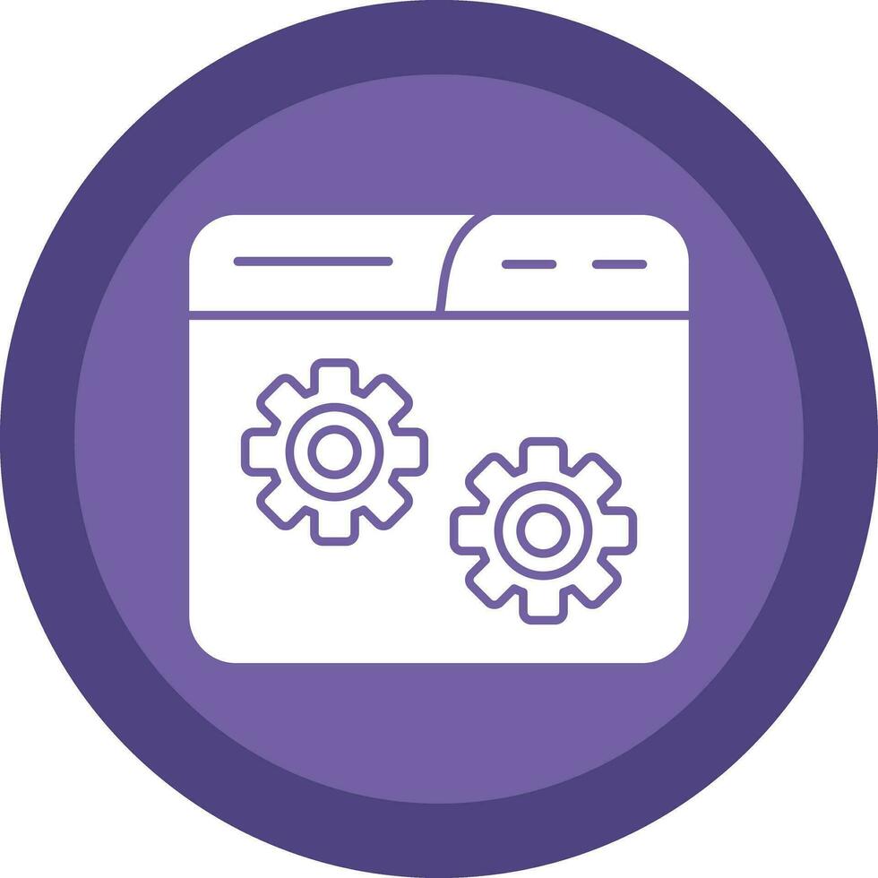 Website Setting Vector Icon Design