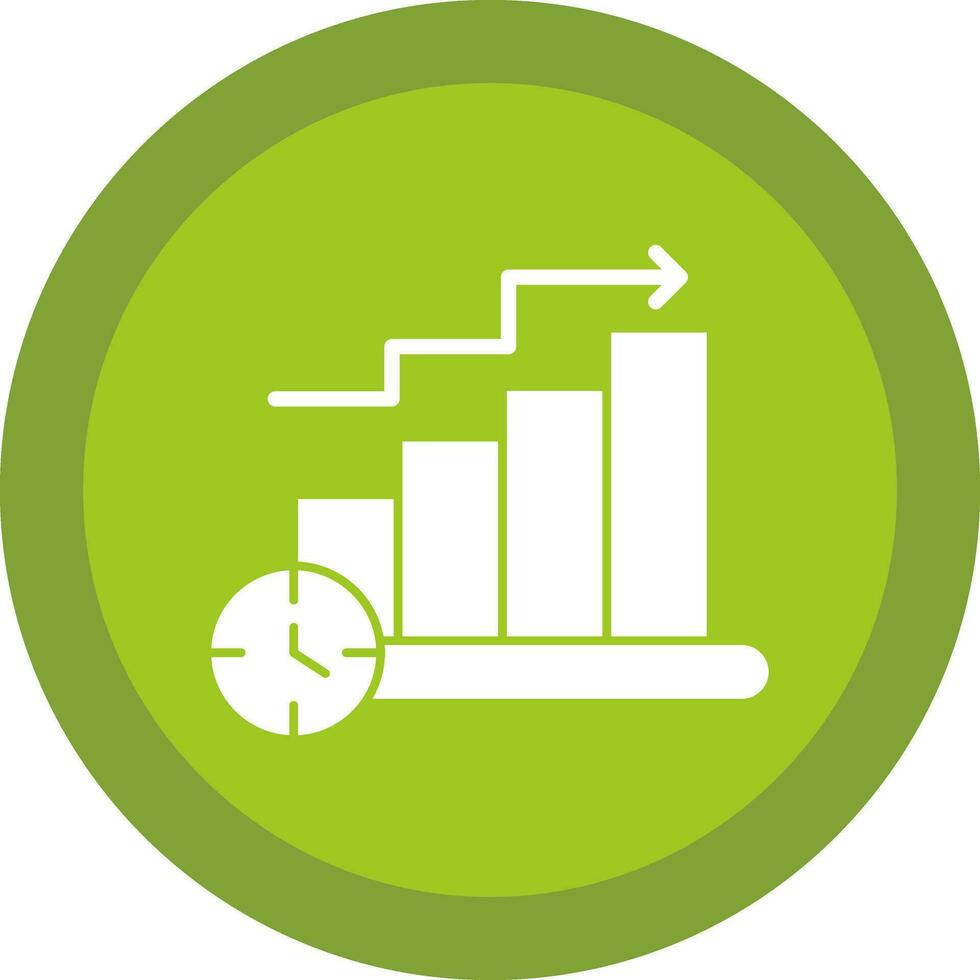 Bar Chart Vector Icon Design