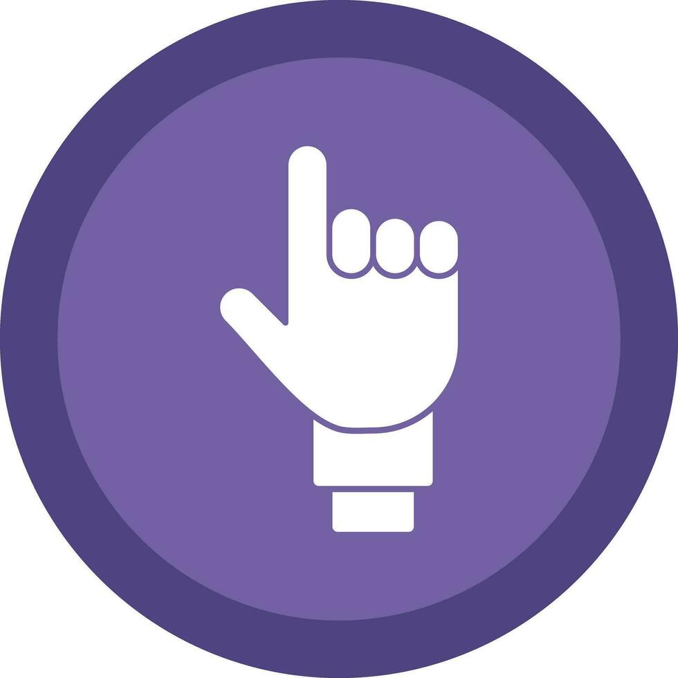 One Finger Vector Icon Design