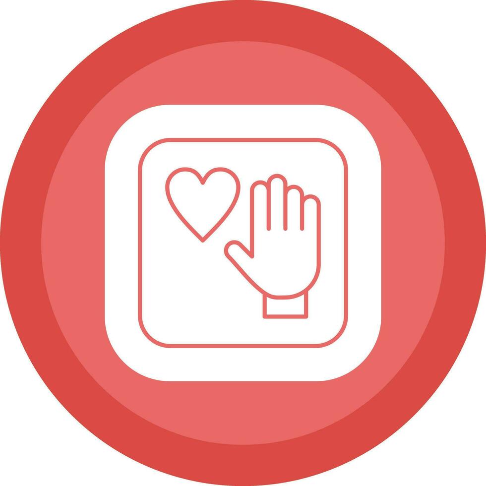 Palm Of Hand Vector Icon Design