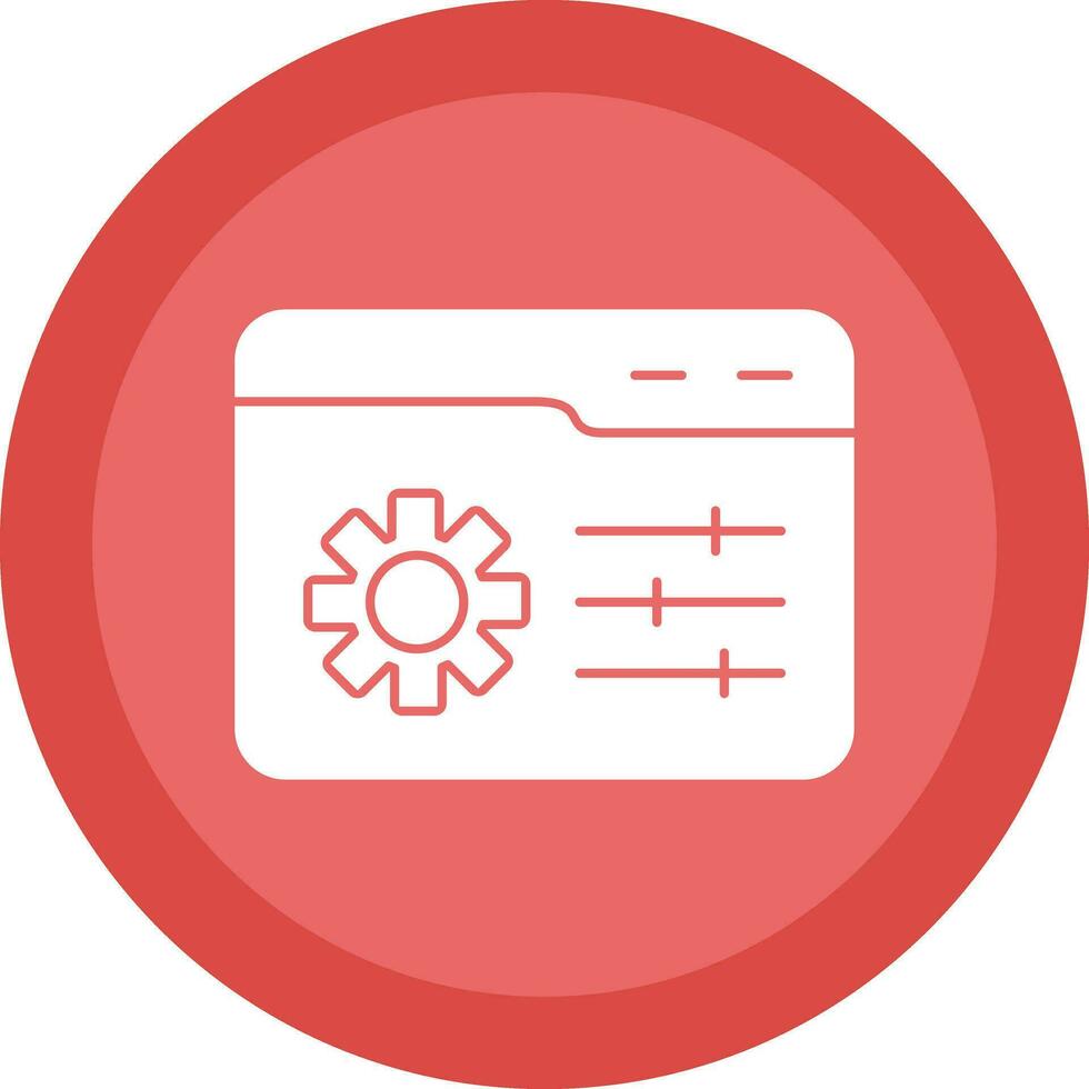 Web Management Vector Icon Design