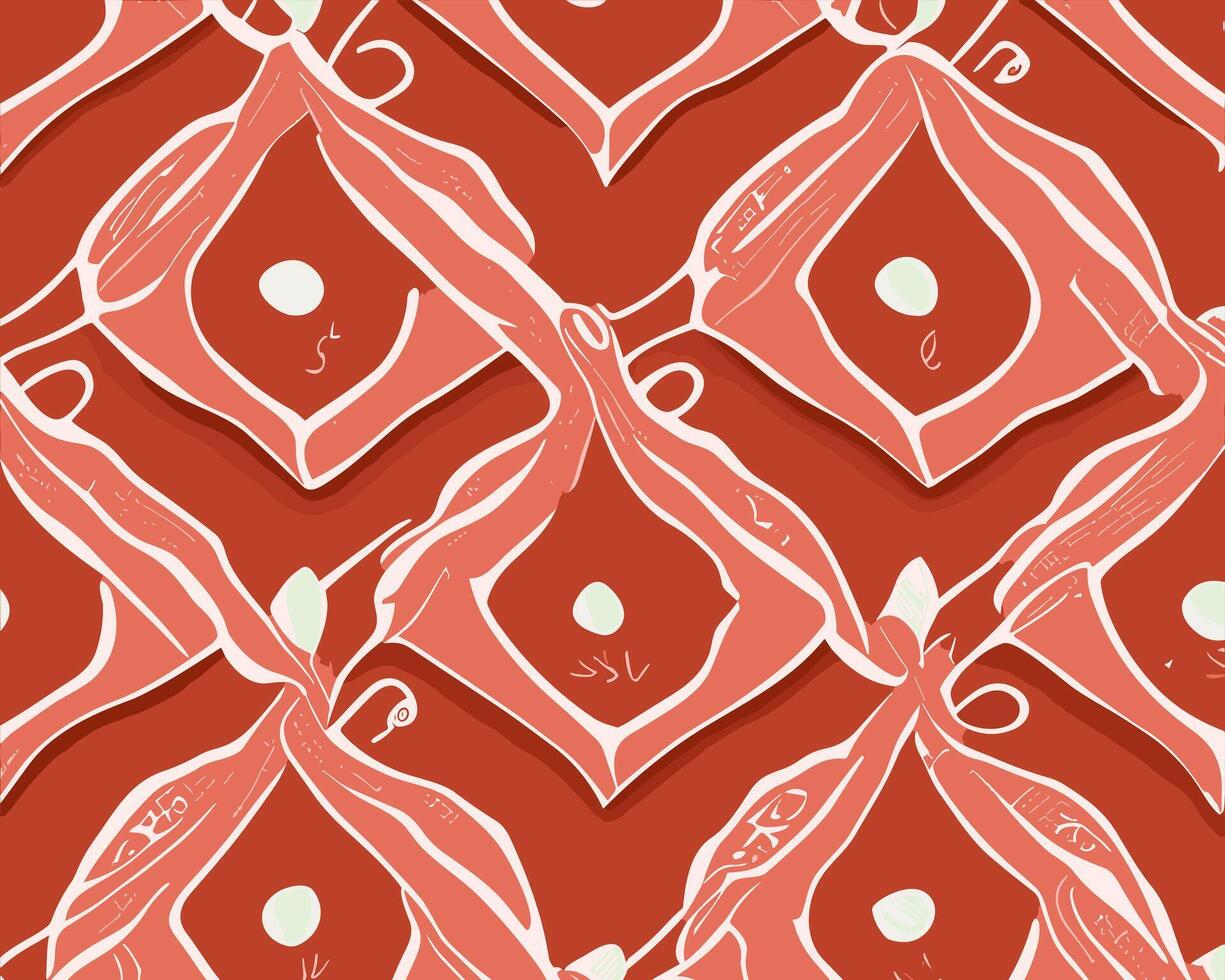 Seamless pattern with hand drawn abstract geometric shapes. illustration vector