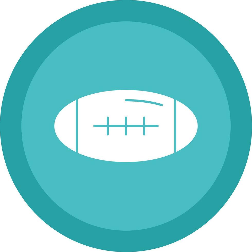 Rugby Vector Icon Design