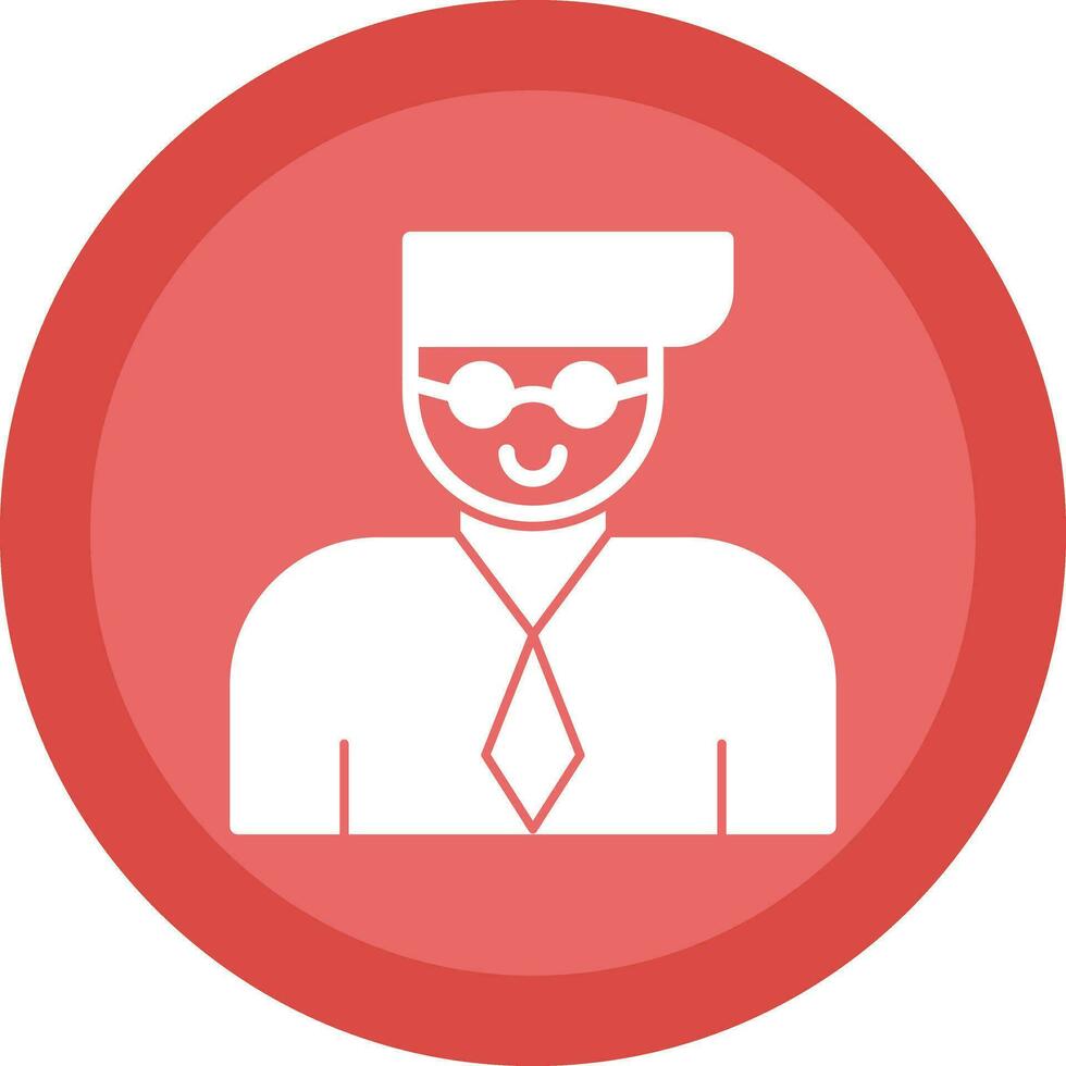 Professor Vector Icon Design