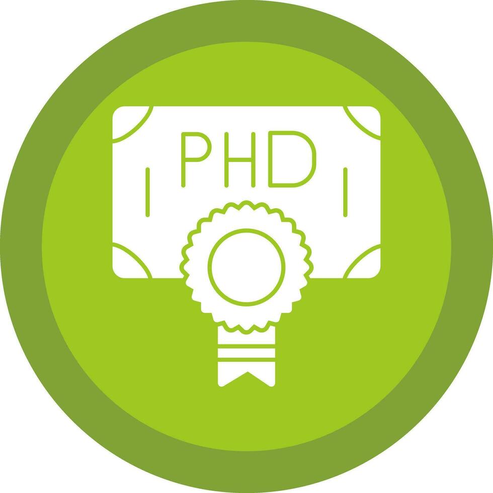 Phd Vector Icon Design