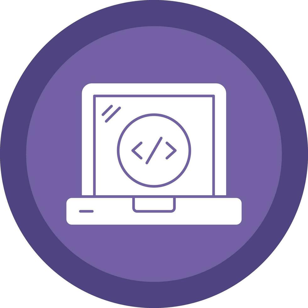 Web Coding Vector Icon Design
