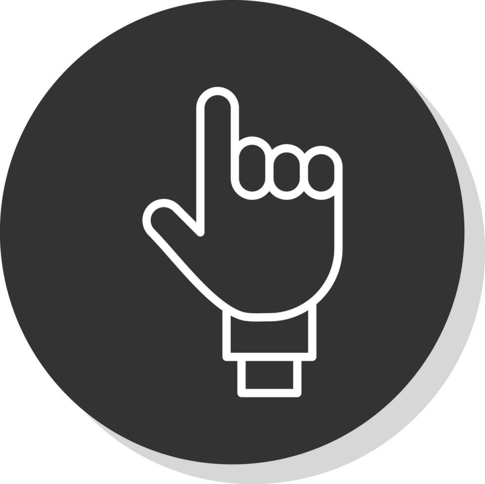 One Finger Vector Icon Design