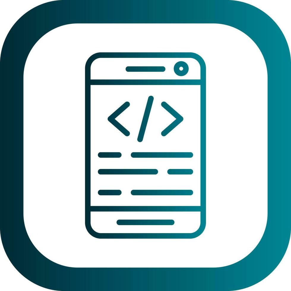 App coding Vector Icon Design