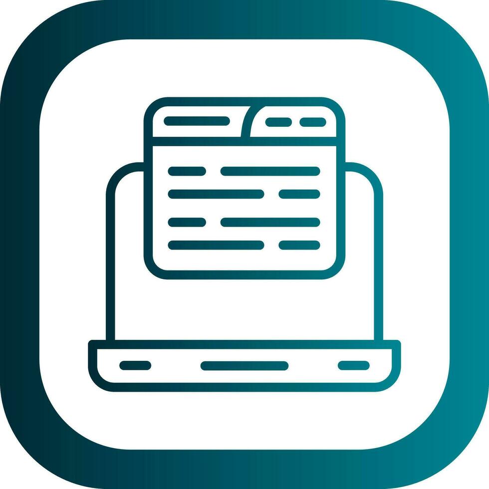 Laptop Vector Icon Design