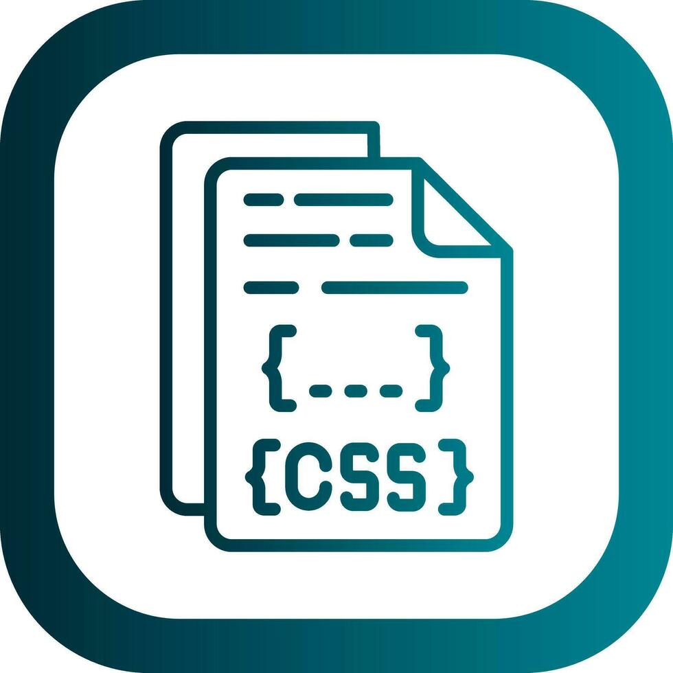 diseño de icono de vector de archivo css