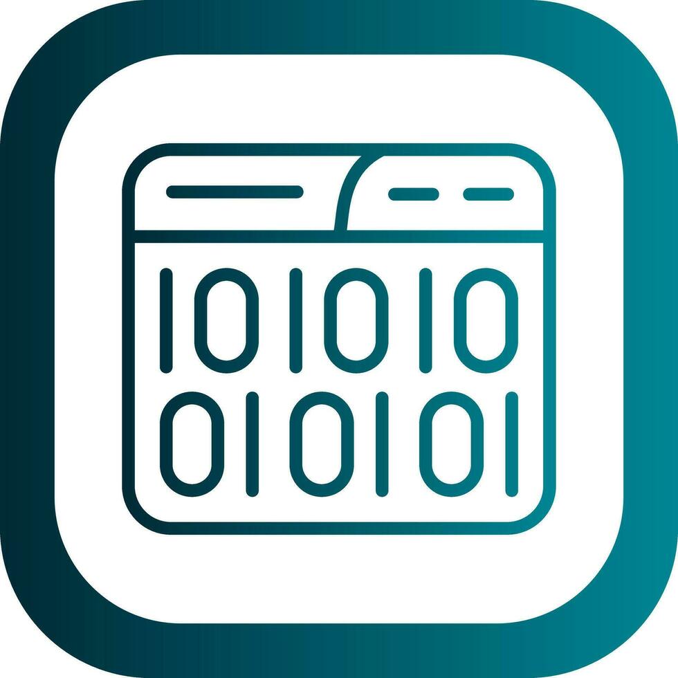 Binary Code Vector Icon Design