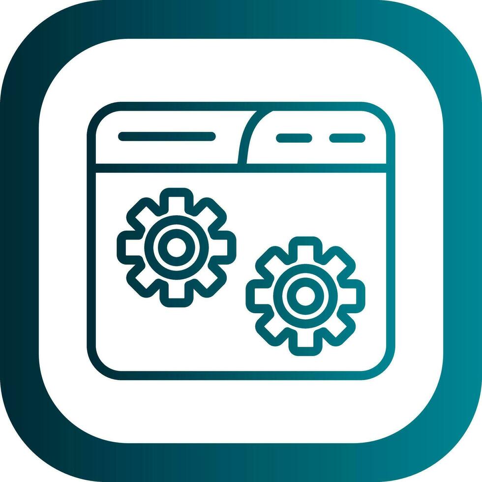 Website Setting Vector Icon Design