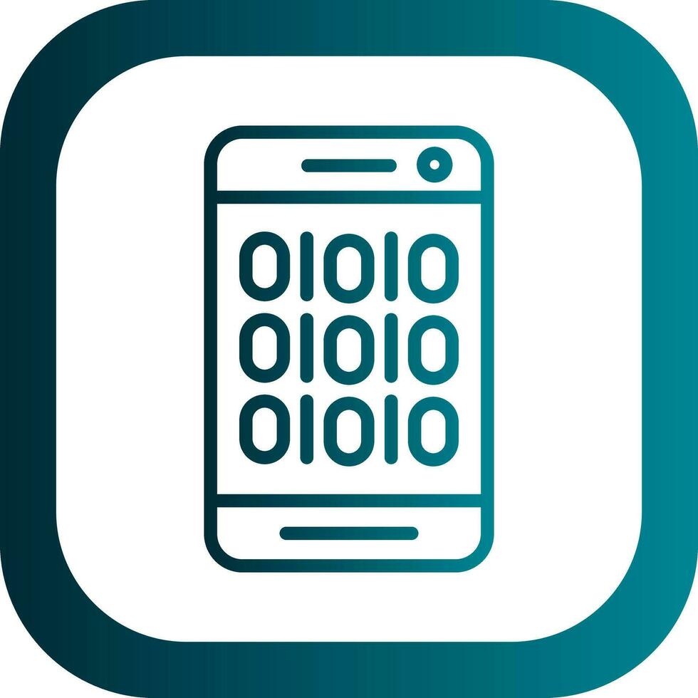Binary Code Vector Icon Design