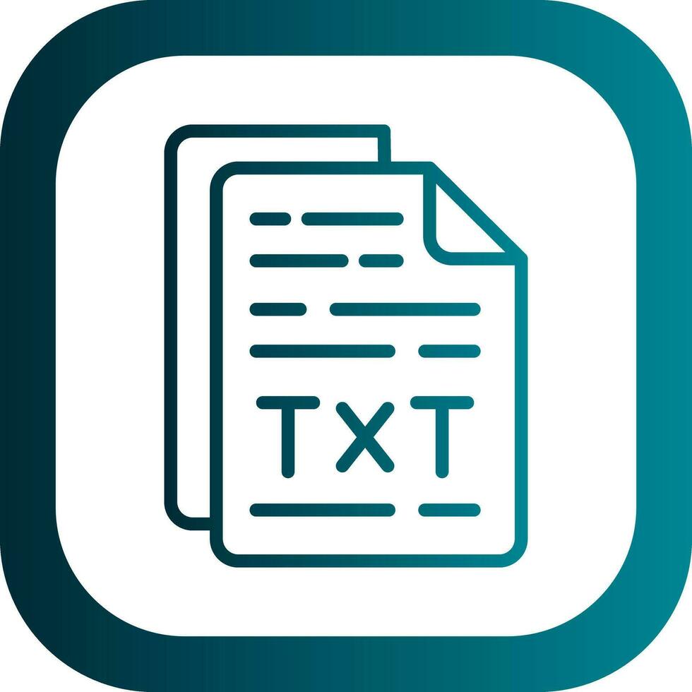 Txt File Vector Icon Design