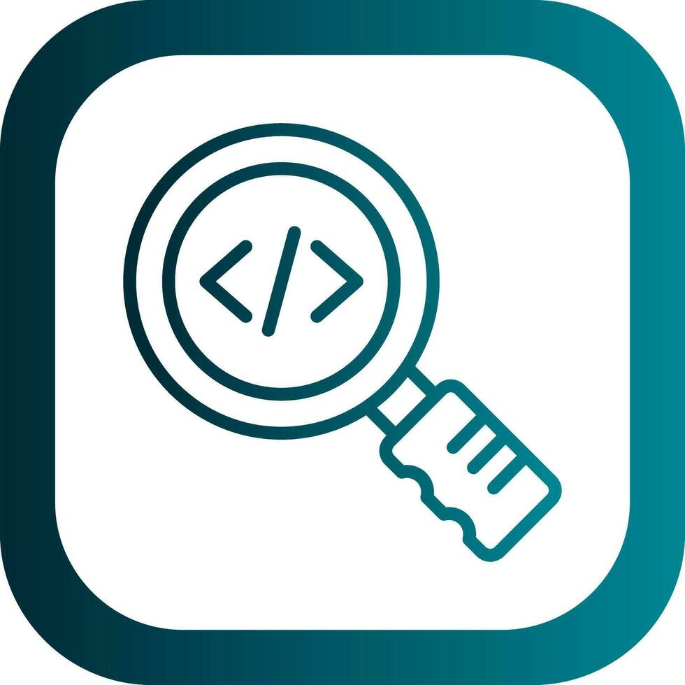 Magnifying Vector Icon Design