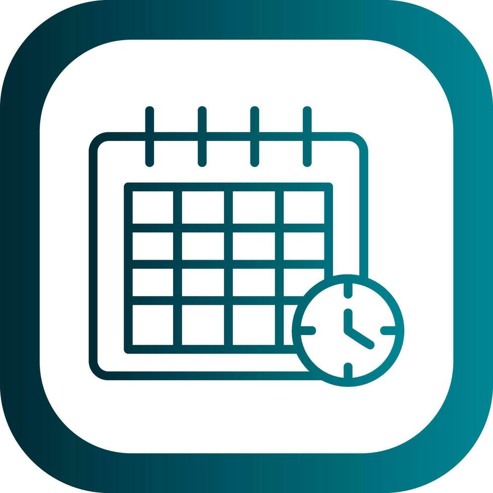 Deadline Vector Icon Design