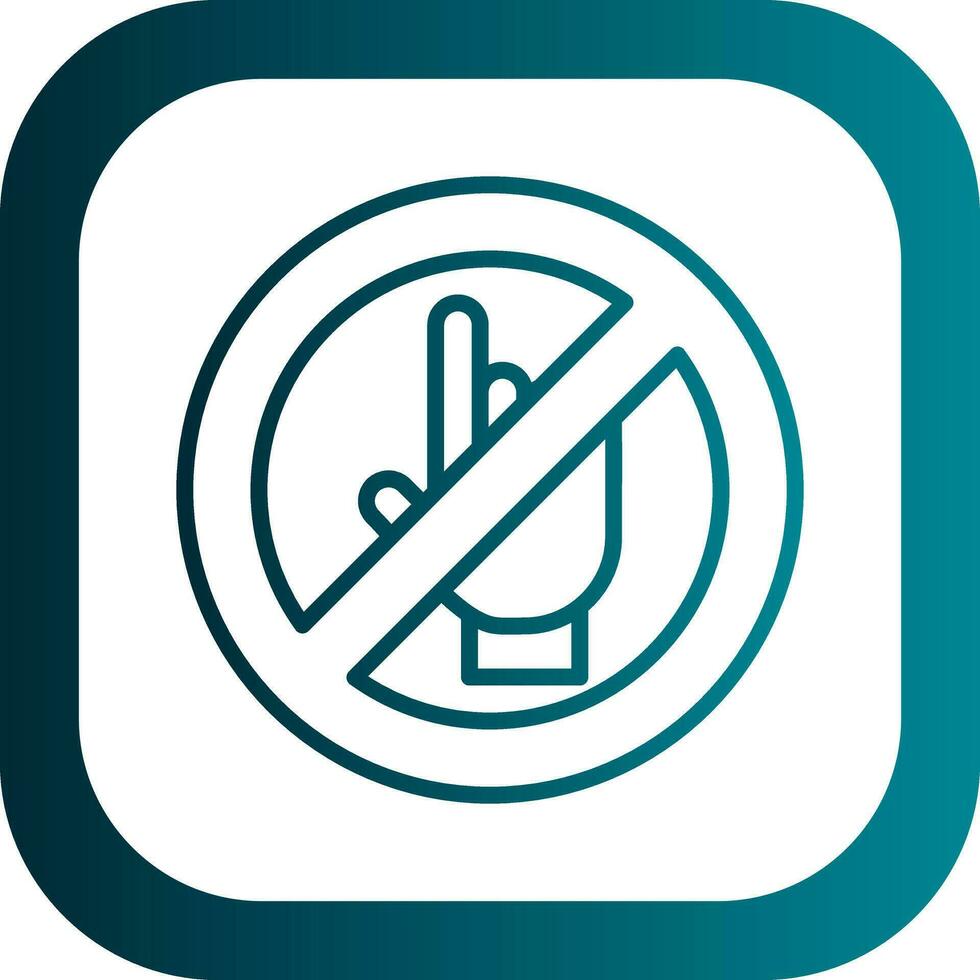 Do Not Touch Vector Icon Design