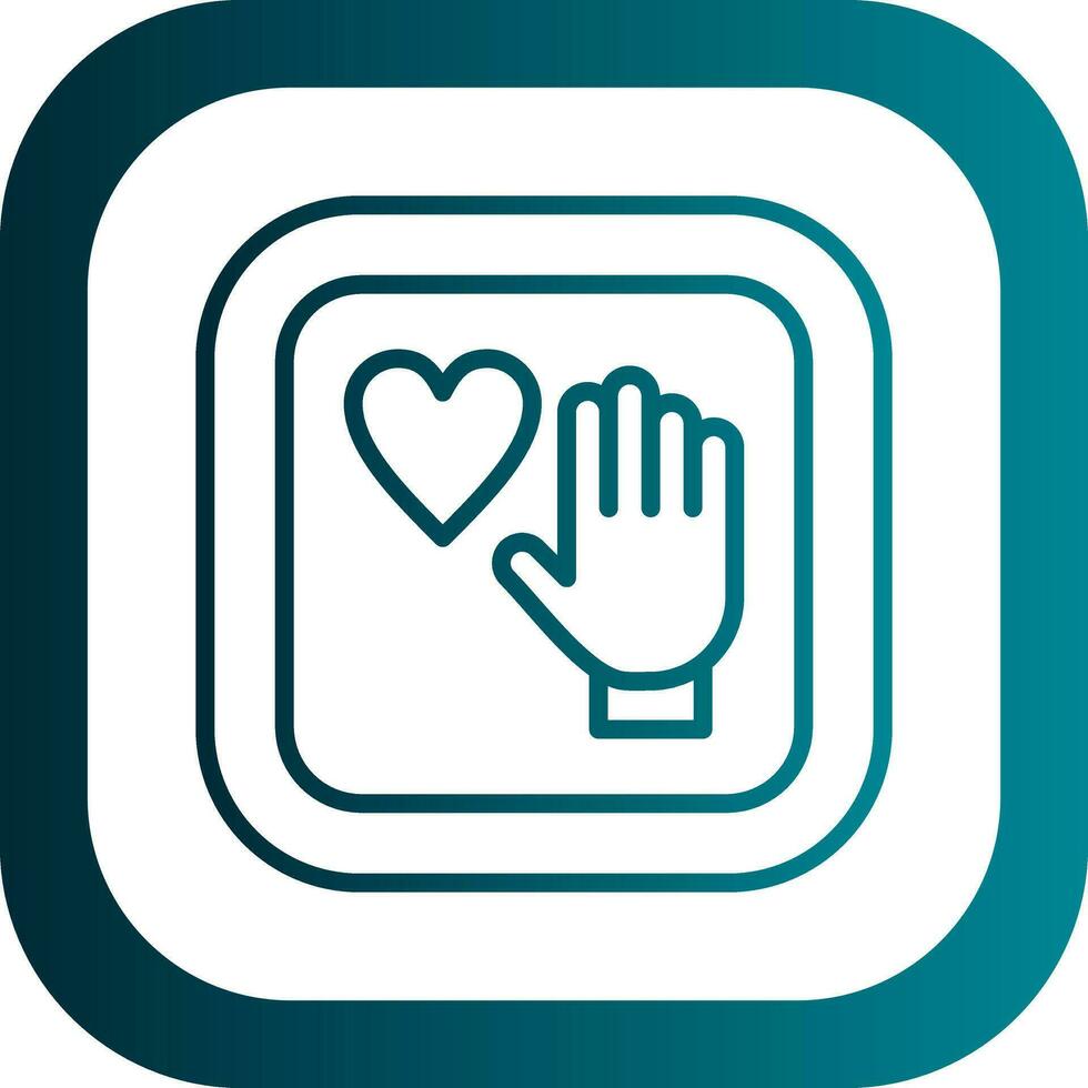 Palm Of Hand Vector Icon Design