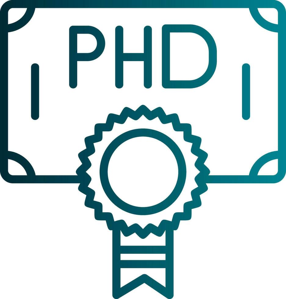 Phd Vector Icon Design