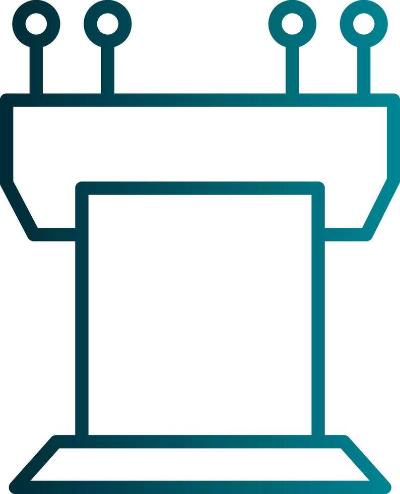 Podium Vector Icon Design