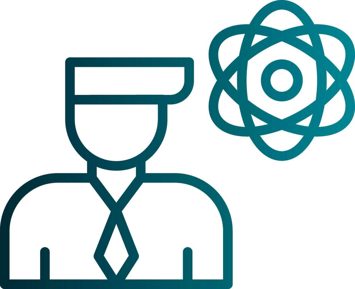 Researcher Vector Icon Design