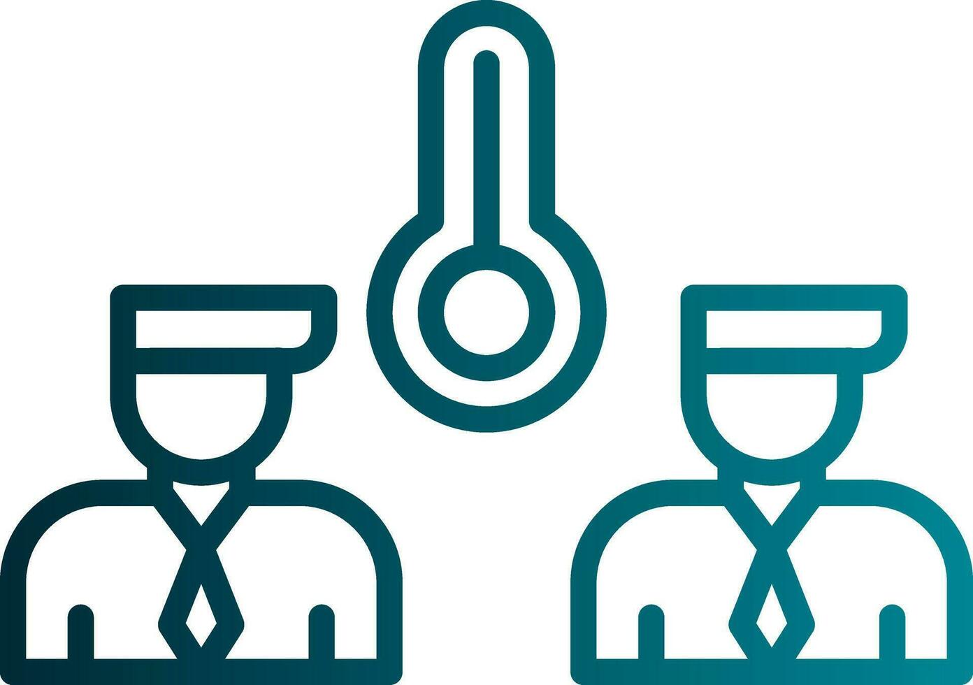Temperature Reading Vector Icon Design