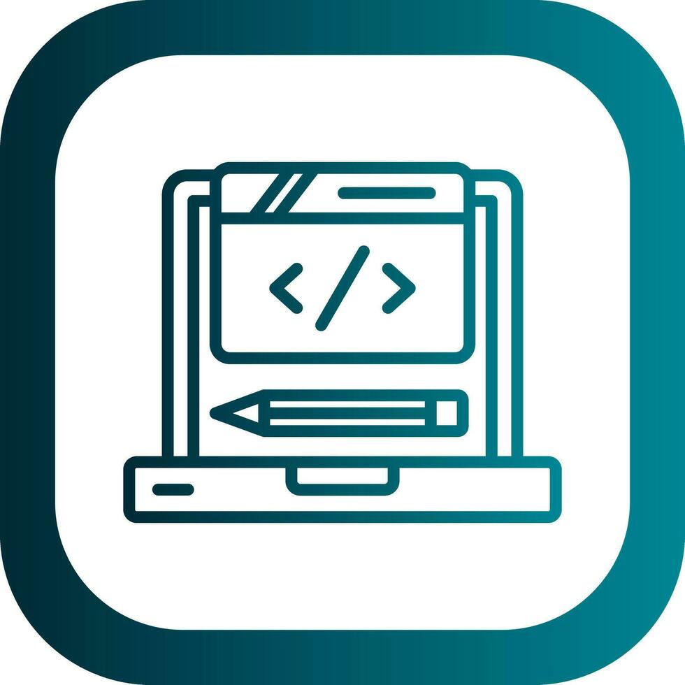 Coding Vector Icon Design