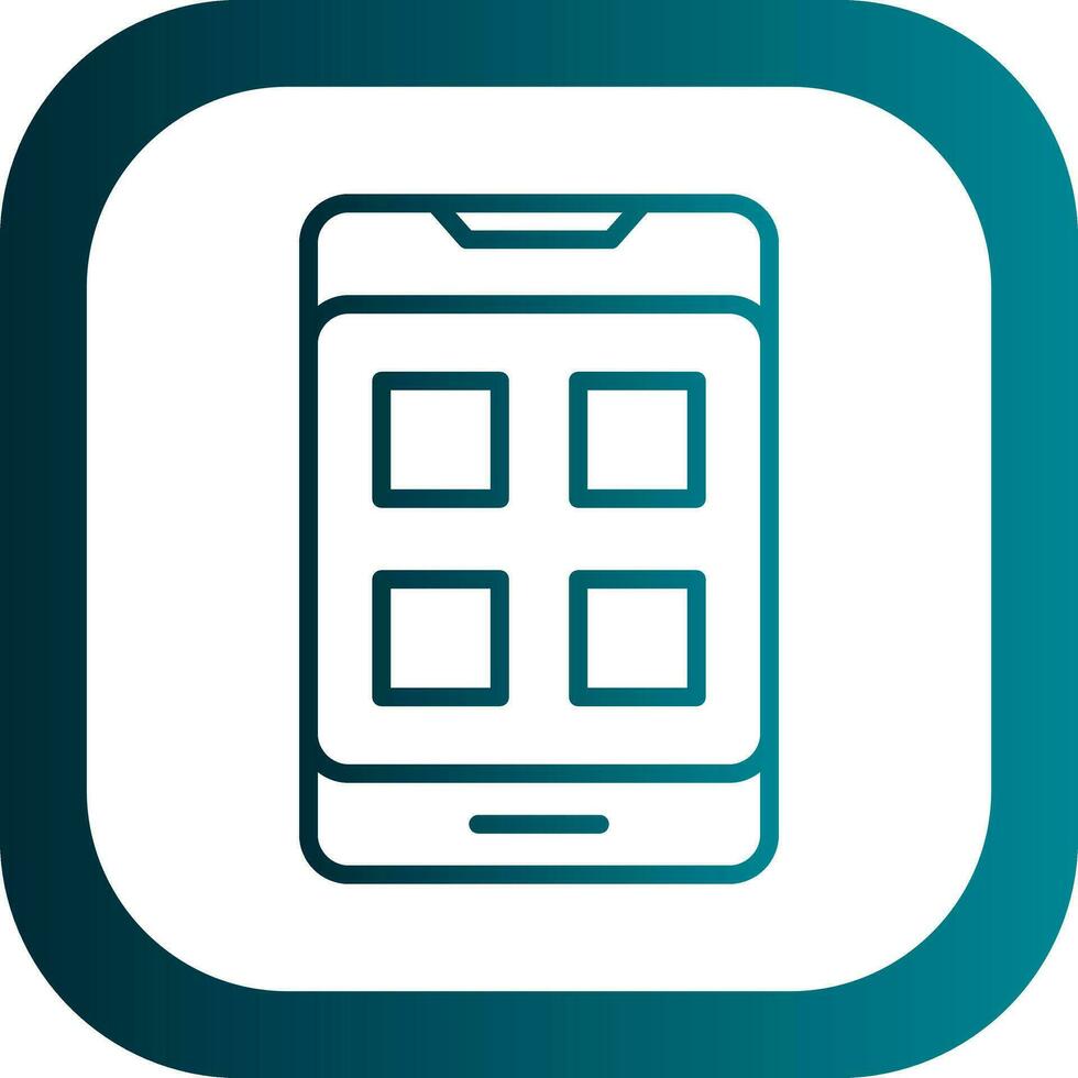 Mobile App Vector Icon Design