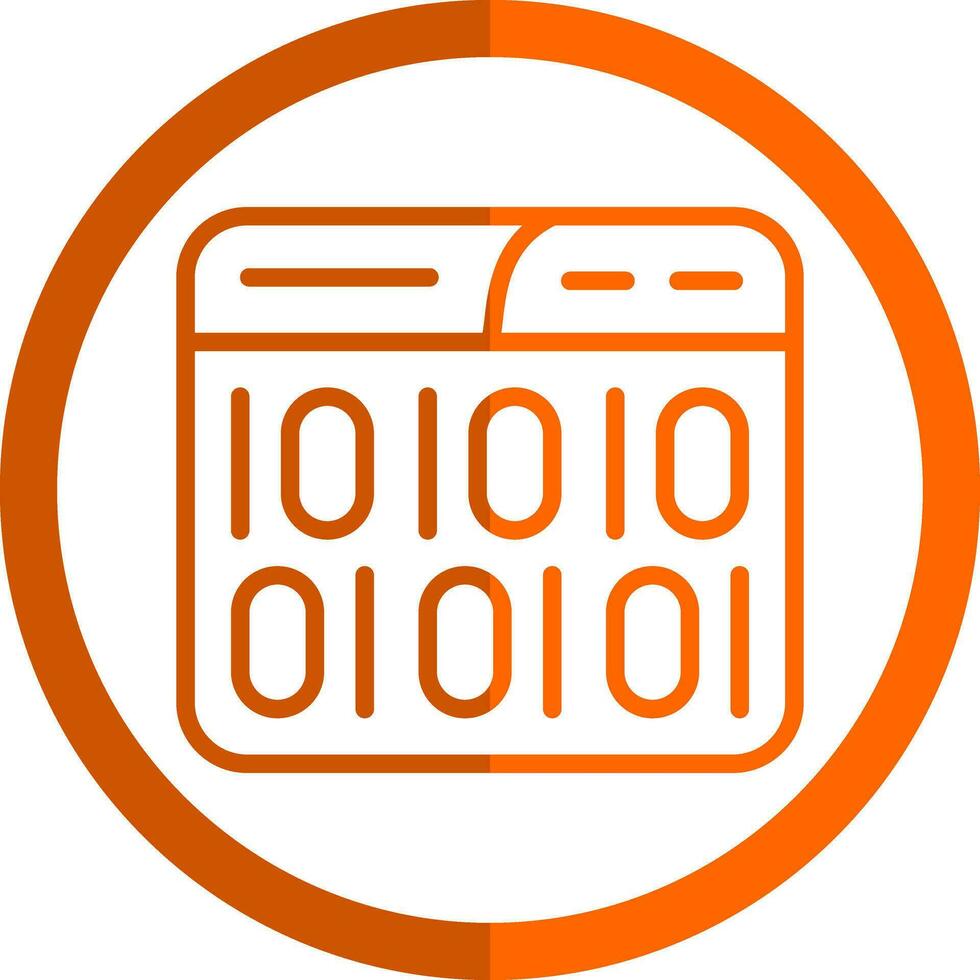 Binary Code Vector Icon Design