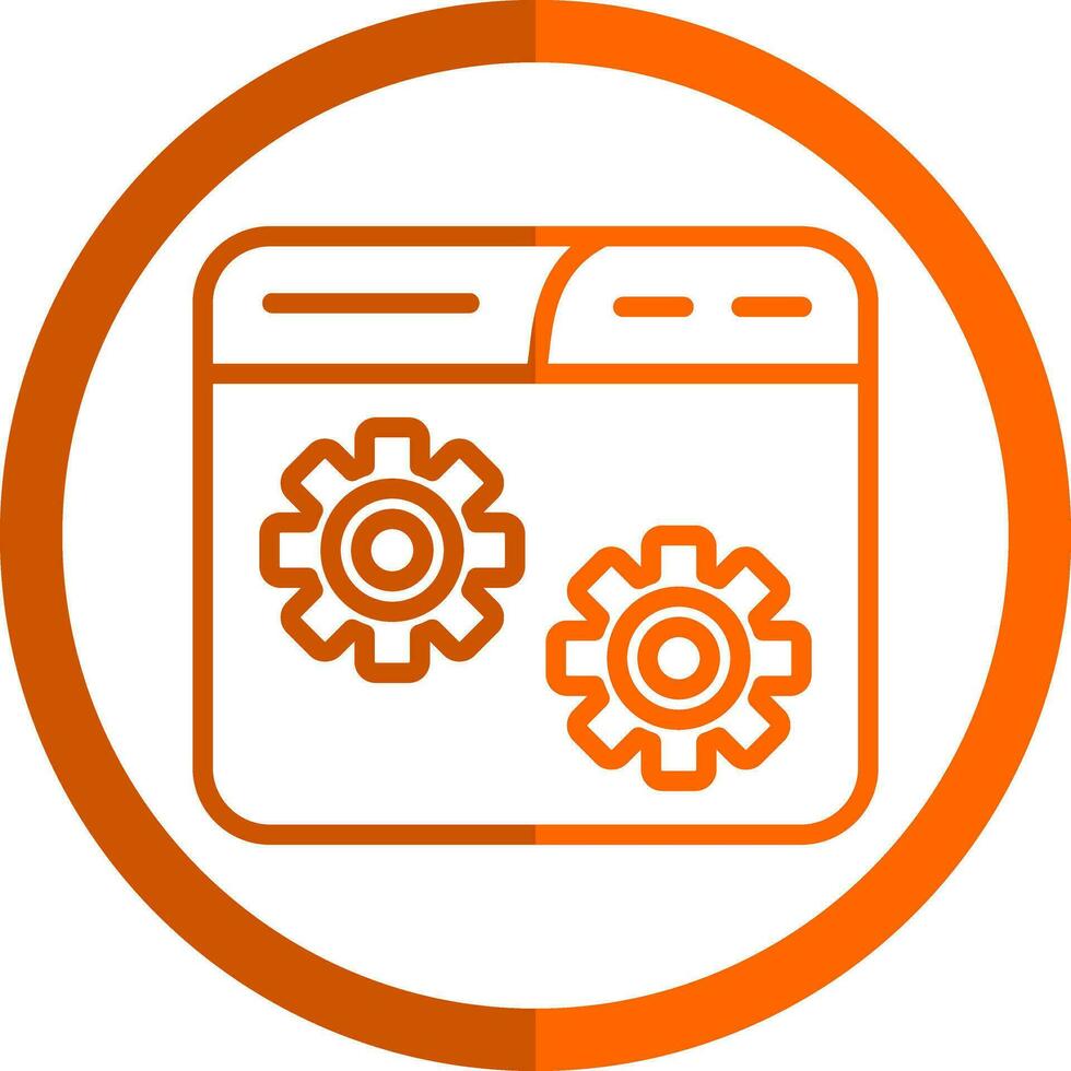 Website Setting Vector Icon Design